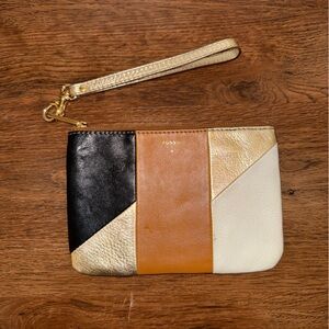 Fossil Multi-Color Wristlet Clutch
